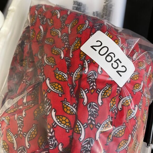 Bongo Jumpsuit Women S Small Red Turtle Print Elastic Waist Tasseled Casual - Picture 7 of 7